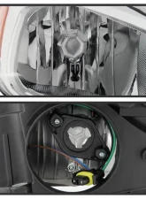 Xtune Chrome Right Passenger Side Factory Style Headlight with LED DRL Ford Focus 2015-2018                                     - HD-JH-FFOC15-LED-OE-R - Image 3