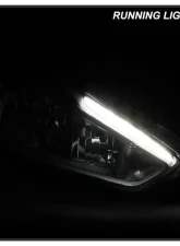 Xtune Chrome Right Passenger Side Factory Style Headlight with LED DRL Ford Focus 2015-2018                                     - HD-JH-FFOC15-LED-OE-R - Image 10