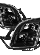 Xtune Black OEM Style Headlights Ford Fusion 2006-2009                                     - HD-JH-FFUS06-AM-BK - Image 5