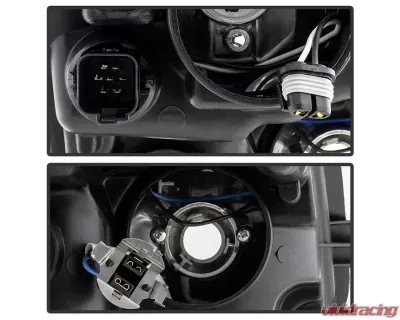 Xtune Black OEM Style Headlights Ford Fusion 2006-2009 - HD-JH-FFUS06-AM-BK