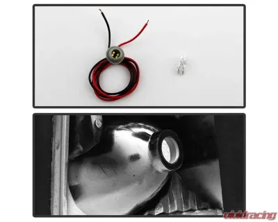 Xtune Chrome OEM style Headlights with Corner Parking Lights Ford Mustang 1987-1993 - HD-JH-FM87-6PC-AM-C