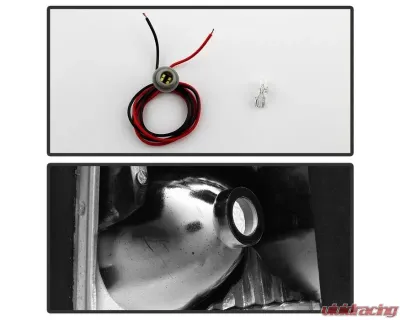 Xtune Smoked OEM style Headlights with Corner Parking Lights Ford Mustang 1987-1993 - HD-JH-FM87-6PC-AM-SM