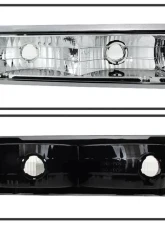 Xtune Chrome Headlights With Parking  & Amber Corner Lights GMC | Chevrolet Suburban 1994-1999                                     - HD-JH-GCK94-AM-C-SET - Image 4