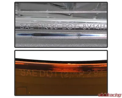 Xtune Chrome Headlights With Parking  & Amber Corner Lights GMC | Chevrolet Suburban 1994-1999 - HD-JH-GCK94-AM-C-SET