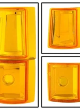 Xtune Chrome Headlights With Parking  & Amber Corner Lights GMC | Chevrolet Suburban 1994-1999                                     - HD-JH-GCK94-AM-C-SET - Image 8