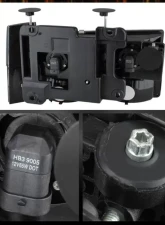 Xtune Black Crystal Headlights With Corner & Bumper Lights Chevrolet | GMC 1988-1993                                     - HD-JH-GMCCK88-AM-BK-SET - Image 2