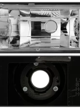 Xtune Chrome Crystal Headlights With Corner & Bumper Lights Chevrolet | GMC 1988-1993                                     - HD-JH-GMCCK88-AM-C-SET - Image 3