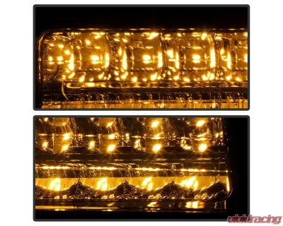 Xtune Chrome Smoke Crystal Headlights With Corner & LED Bumper Lights Chevrolet | GMC 1988-1993 - HD-JH-GMCCK88-LED-AM-SM-SET