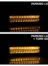 Xtune Chrome Smoke Crystal Headlights With Corner & LED Bumper Lights Chevrolet | GMC 1988-1993                                     - HD-JH-GMCCK88-LED-AM-SM-SET - Image 12