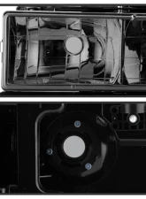 Xtune Chrome Smoke Crystal Headlights With Corner & LED Bumper Lights Chevrolet | GMC 1988-1993                                     - HD-JH-GMCCK88-LED-AM-SM-SET - Image 4