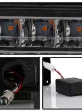 Xtune Chrome Smoke Crystal Headlights With Corner & LED Bumper Lights Chevrolet | GMC 1988-1993                                     - HD-JH-GMCCK88-LED-AM-SM-SET - Image 5