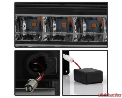 Xtune Chrome Smoke Crystal Headlights With Corner & LED Bumper Lights Chevrolet | GMC 1988-1993 - HD-JH-GMCCK88-LED-AM-SM-SET