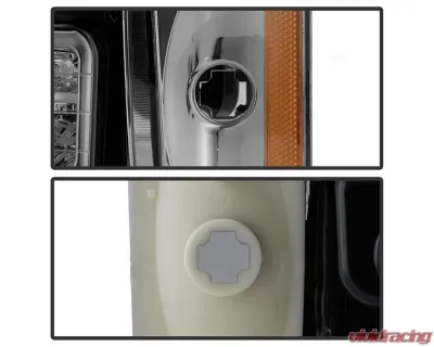 Xtune Chrome Smoke Crystal Headlights With Corner & LED Bumper Lights Chevrolet | GMC 1988-1993 - HD-JH-GMCCK88-LED-AM-SM-SET