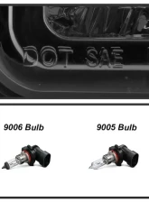 Xtune Chrome Smoke Crystal Headlights With Corner & LED Bumper Lights Chevrolet | GMC 1988-1993                                     - HD-JH-GMCCK88-LED-AM-SM-SET - Image 7