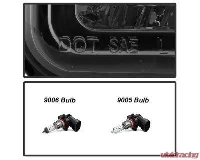 Xtune Chrome Smoke Crystal Headlights With Corner & LED Bumper Lights Chevrolet | GMC 1988-1993 - HD-JH-GMCCK88-LED-AM-SM-SET