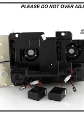 Xtune Chrome Smoke Crystal Headlights With Corner & LED Bumper Lights Chevrolet | GMC 1988-1993                                     - HD-JH-GMCCK88-LED-AM-SM-SET - Image 8