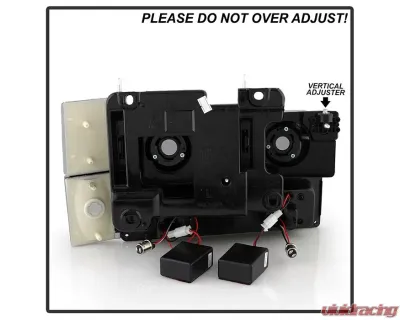 Xtune Chrome Smoke Crystal Headlights With Corner & LED Bumper Lights Chevrolet | GMC 1988-1993 - HD-JH-GMCCK88-LED-AM-SM-SET