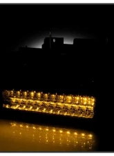 Xtune Chrome Smoke Crystal Headlights With Corner & LED Bumper Lights Chevrolet | GMC 1988-1993                                     - HD-JH-GMCCK88-LED-AM-SM-SET - Image 9