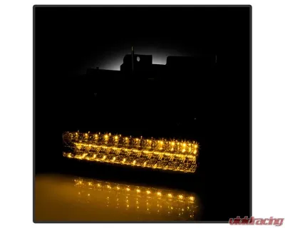 Xtune Chrome Smoke Crystal Headlights With Corner & LED Bumper Lights Chevrolet | GMC 1988-1993 - HD-JH-GMCCK88-LED-AM-SM-SET