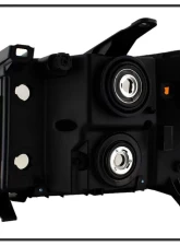 Xtune Black Crystal Headlights GMC Sierra 2007-2013                                     - HD-JH-GSIE07-AM-BK - Image 3