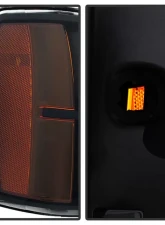 Xtune Black Crystal Headlights GMC Sierra 2007-2013                                     - HD-JH-GSIE07-AM-BK - Image 6