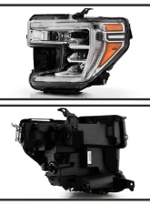 Xtune  POE OE Left 84621804 Halogen Signal w/ LED high Low Beam Headlight GMC Sierra 1500 2019-2022                                     - HD-JH-GSIE19HS-LED-OE-L - Image 2
