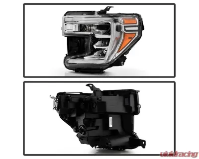 Xtune  POE OE Left 84621804 Halogen Signal w/ LED high Low Beam Headlight GMC Sierra 1500 2019-2022 - HD-JH-GSIE19HS-LED-OE-L