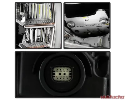 Xtune  POE OE Left 84621804 Halogen Signal w/ LED high Low Beam Headlight GMC Sierra 1500 2019-2022 - HD-JH-GSIE19HS-LED-OE-L