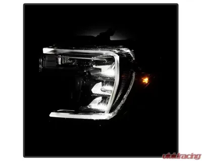 Xtune  POE OE Left 84621804 Halogen Signal w/ LED high Low Beam Headlight GMC Sierra 1500 2019-2022 - HD-JH-GSIE19HS-LED-OE-L