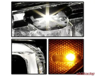 Xtune  POE OE Left 84621804 Halogen Signal w/ LED high Low Beam Headlight GMC Sierra 1500 2019-2022 - HD-JH-GSIE19HS-LED-OE-L