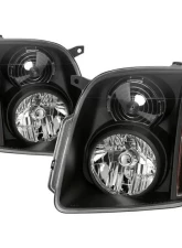 Xtune Black Crystal Headlights GMC Yukon Denali 2007-2014                                     - HD-JH-GYD07-AM-BK - Image 6