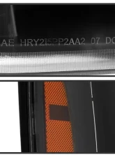 Xtune Black Crystal Headlights GMC Yukon Denali 2007-2014                                     - HD-JH-GYD07-AM-BK - Image 6