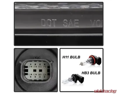 Xtune Black OEM Style Headlights GMC Yukon | Yukon XL 2015-2020 - HD-JH-GYD15-AM-BK