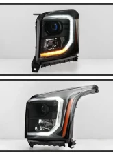 Xtune Black OEM Style Headlights GMC Yukon | Yukon XL 2015-2020                                     - HD-JH-GYD15-AM-BK - Image 7