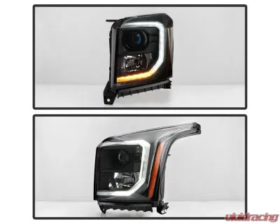 Xtune Black OEM Style Headlights GMC Yukon | Yukon XL 2015-2020 - HD-JH-GYD15-AM-BK