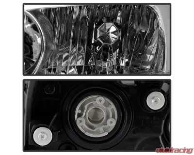 Xtune Chrome Amber Crystal Headlights Honda Accord 2003-2007 - HD-JH-HA03-AM-C