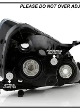 Xtune Chrome Amber Crystal Headlights Honda Accord 2003-2007                                     - HD-JH-HA03-AM-C - Image 7
