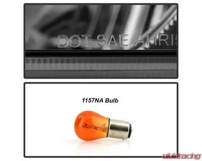 Xtune OE Black LED DRL Crystal Headlights Honda Accord 2003-2007 - HD-JH-HA03-LED-BK