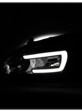 Xtune OE Black LED DRL Crystal Headlights Honda Accord 2003-2007                                     - HD-JH-HA03-LED-BK - Image 6