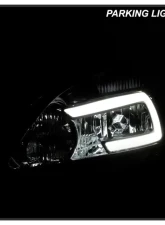Xtune OE Black LED DRL Crystal Headlights Honda Accord 2003-2007                                     - HD-JH-HA03-LED-BK - Image 9