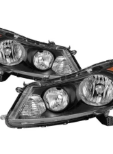 Xtune Black OEM Style Headlights Honda Accord 2008-2012                                     - HD-JH-HA08-4D-BK - Image 6