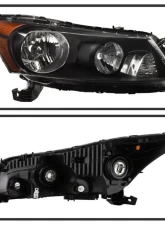 Xtune Black OEM Style Headlights Honda Accord 2008-2012                                     - HD-JH-HA08-4D-BK - Image 2