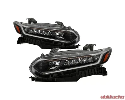 Xtune Driver and Passenger Side Black Factory Style LED Headlights Honda Accord 2018-2020 - HD-JH-HA18-LED-AM-BK