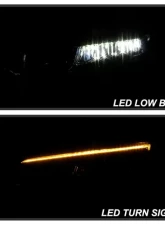 Xtune Driver and Passenger Side Black Factory Style LED Headlights Honda Accord 2018-2020                                     - HD-JH-HA18-LED-AM-BK - Image 11