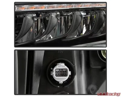 Xtune Driver and Passenger Side Black Factory Style LED Headlights Honda Accord 2018-2020 - HD-JH-HA18-LED-AM-BK