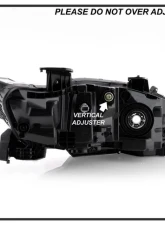 Xtune Driver and Passenger Side Black Factory Style LED Headlights Honda Accord 2018-2020                                     - HD-JH-HA18-LED-AM-BK - Image 5