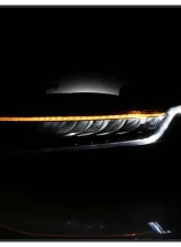 Xtune Driver and Passenger Side Black Factory Style LED Headlights Honda Accord 2018-2020                                     - HD-JH-HA18-LED-AM-BK - Image 8