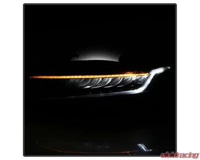 Xtune Driver and Passenger Side Black Factory Style LED Headlights Honda Accord 2018-2020 - HD-JH-HA18-LED-AM-BK