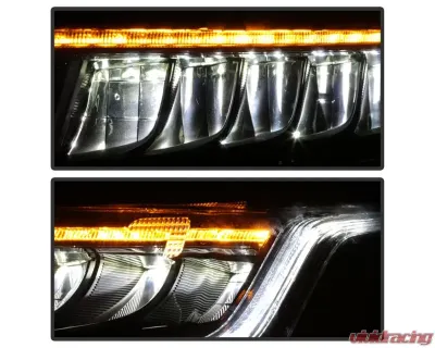 Xtune Driver and Passenger Side Black Factory Style LED Headlights Honda Accord 2018-2020 - HD-JH-HA18-LED-AM-BK
