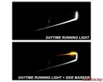 Xtune Driver and Passenger Side Black Factory Style LED Headlights Honda Accord 2018-2020 - HD-JH-HA18-LED-AM-BK